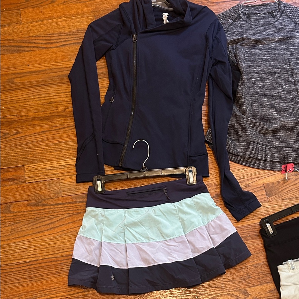 Lululemon Pace Rival Colorblock and Navy Bhakti Jacket